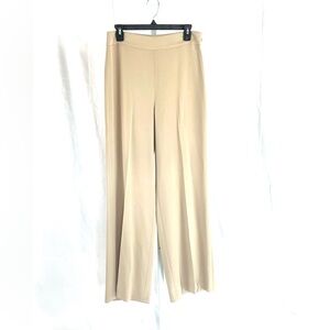 Babaton khaki wide leg, high waist, side zip slacks 10 259